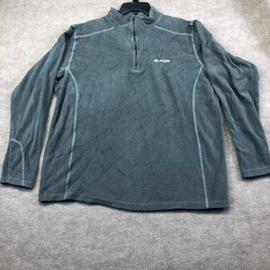Columbia fleece 1/4 zip dark gray size 2XT